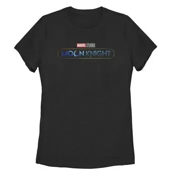 Футболка с основным логотипом Marvel Moon Knight для юниоров Licensed Character
