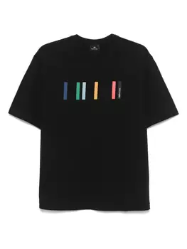 Футболка с отделкой Artist Stripe PS Paul Smith, черный