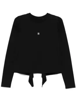 Футболка с открытой спиной Givenchy, черный