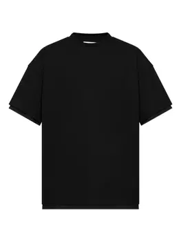 Футболка с открытыми плечами Jil Sander, черный