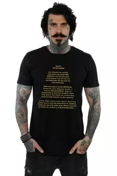 Футболка с открывающимся принтом The Force Awakens Star Wars, черный