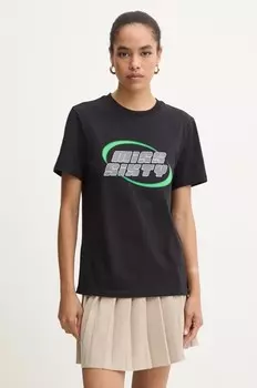 Футболка с оттенком шелка Miss Sixty, черный