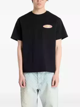 Футболка с овальным логотипом Awake NY, черный