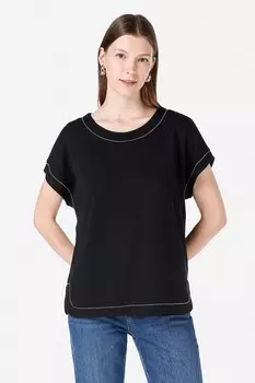 Футболка с овальным вырезом Colin'S, черный