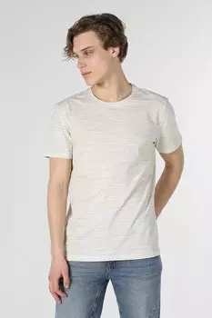 Футболка с овальным вырезом Colin'S, белый