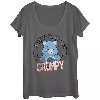 Футболка с овальным вырезом и графическим рисунком Care Bears Grumpy Horоскоп для детей Juniors Licensed Character