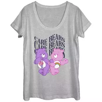 Футболка с овальным вырезом и графическим рисунком «Care Bears Share And Cheer» для юниоров Licensed Character