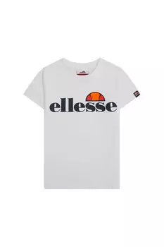 Футболка с овальным вырезом и логотипом Ellesse, белый
