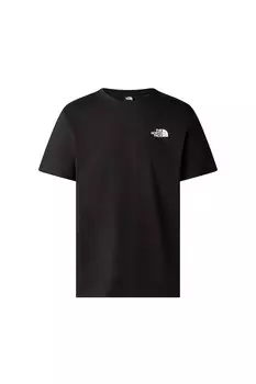 Футболка с овальным вырезом и логотипом на спине The North Face, красный