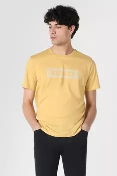 Футболка с овальным вырезом и принтом Colin'S, белый