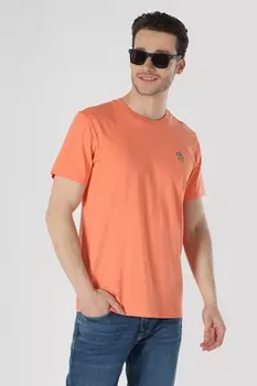 Футболка с овальным вырезом и вышивкой Colin'S, красный