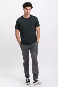 Футболка с овальным вырезом Kaft, черный