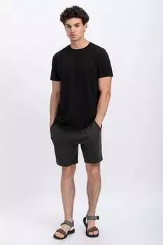 Футболка с овальным вырезом Kaft, черный