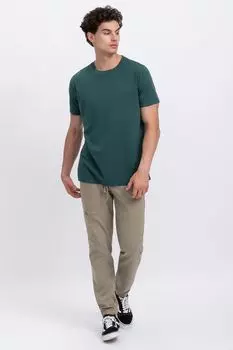 Футболка с овальным вырезом Kaft, синий