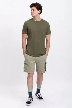 Футболка с овальным вырезом Kaft, зеленый