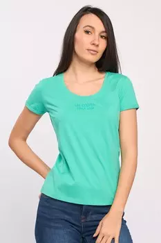 Футболка с овальным вырезом Lee Cooper, зеленый