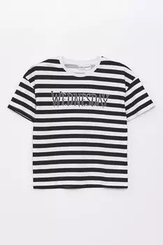 Футболка с овальным вырезом с нашивкой и надписью Lc Waikiki, черный