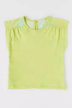 Футболка с овальным вырезом United Colors Of Benetton, зеленый