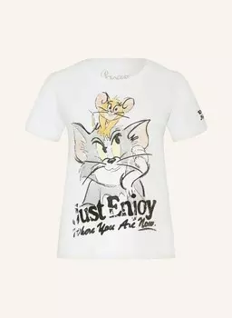 Футболка с пайетками Frogbox, белый