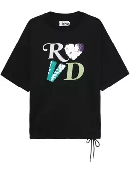 Футболка с пайетками izzue, черный