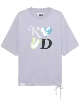 Футболка с пайетками izzue, фиолетовый