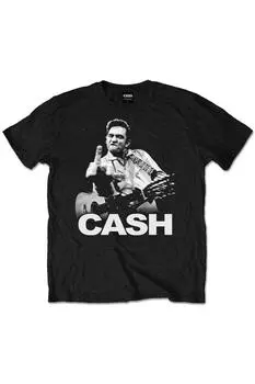 Футболка с пальцами Johnny Cash, черный