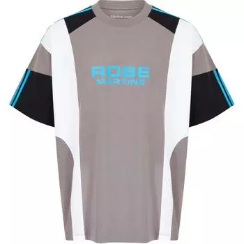 Футболка с панелями Martine Rose, серый