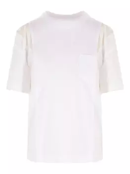 Футболка с панелями sacai, белый