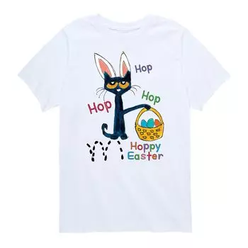 Футболка с пасхальным рисунком Pete The Cat Hoppy для мальчиков 8–20 лет Licensed Character