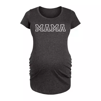 Футболка с печатными буквами для беременных Mama Licensed Character, цвет Heather Charcoal