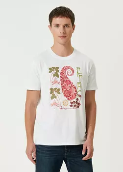 Футболка с пейсли Etro, белый