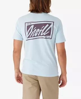 футболка с перекошенным логотипом O'Neill, синий