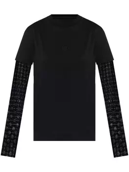 Футболка с перекрытием Givenchy, черный