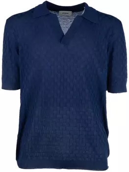 Футболка с переплетенным узором «Paper Kid» A Paper Kid, синий