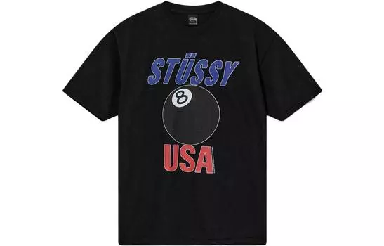 Футболка с пигментным окрашиванием в США Stussy, желтый