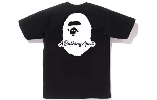 Футболка с пигментными заплатками A BATHING APE, белый