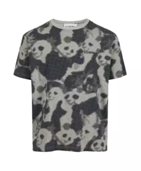 Футболка с пиксельным принтом и логотипом Iceberg, мультиколор
