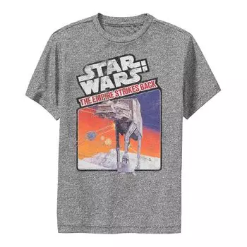 Футболка с плакатом AT-AT для мальчиков 8–20 лет «Звездные войны: Империя наносит ответный удар» Licensed Character