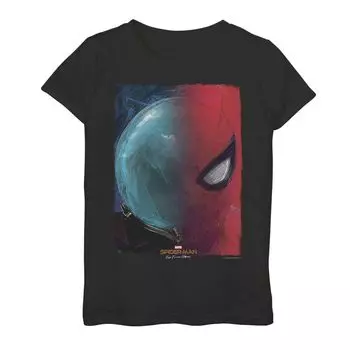Футболка с плакатом «Человек-паук Marvel» вдали от дома для девочек 7–16 лет Mysterio Licensed Character