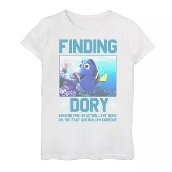 Футболка с плакатом Disney/Pixar для девочек 7–16 лет «В поисках Дори. Пропавшая Дори» Licensed Character