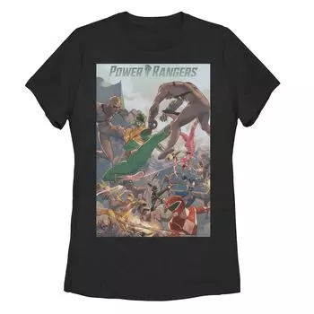 Футболка с плакатом для юниоров Power Rangers Battle Licensed Character