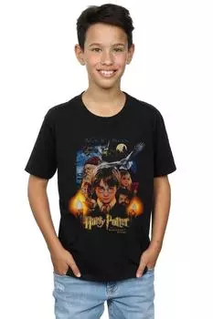 Футболка с плакатом «Философский камень» Harry Potter, черный