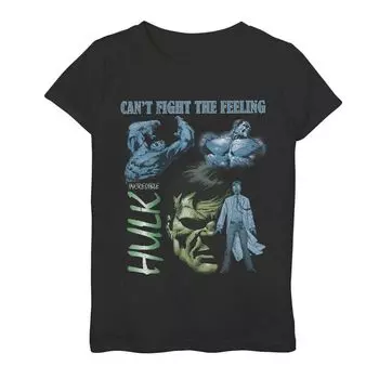 Футболка с плакатом и графическим изображением Marvel Hulk для девочек 7–16 лет Marvel