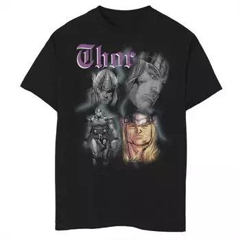 Футболка с плакатом и графическим изображением Marvel Thor Homage для мальчиков 8–20 лет Marvel