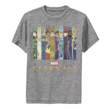 Футболка с плакатом и графическим изображением состава команды Marvel Eternals для мальчиков 8–20 лет Licensed Character
