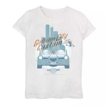 Футболка с плакатом и графическим плакатом таможни Готэма для девочек 7–16 лет из комиксов DC DC Comics