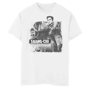 Футболка с плакатом и графическим принтом «Marvel Shang-Chi Rings» для мальчиков 8–20 лет Licensed Character