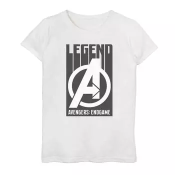 Футболка с плакатом и графическим рисунком для девочек 7–16 лет Marvel Avengers Endgame Legends Licensed Character