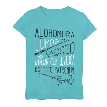 Футболка с плакатом и графическим рисунком «Гарри Поттер» для девочек 7–16 лет Harry Potter