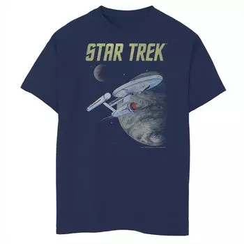 Футболка с плакатом и графическим рисунком Star Trek The Original Series для мальчиков 8–20 лет Licensed Character